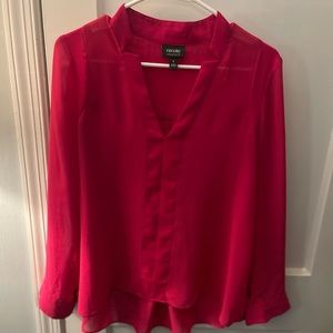 Pink long sleeve blouse